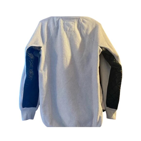 46. Abercrombie & Fitch Faux Leather Quilted Sweatshirt - Picture 4 of 4